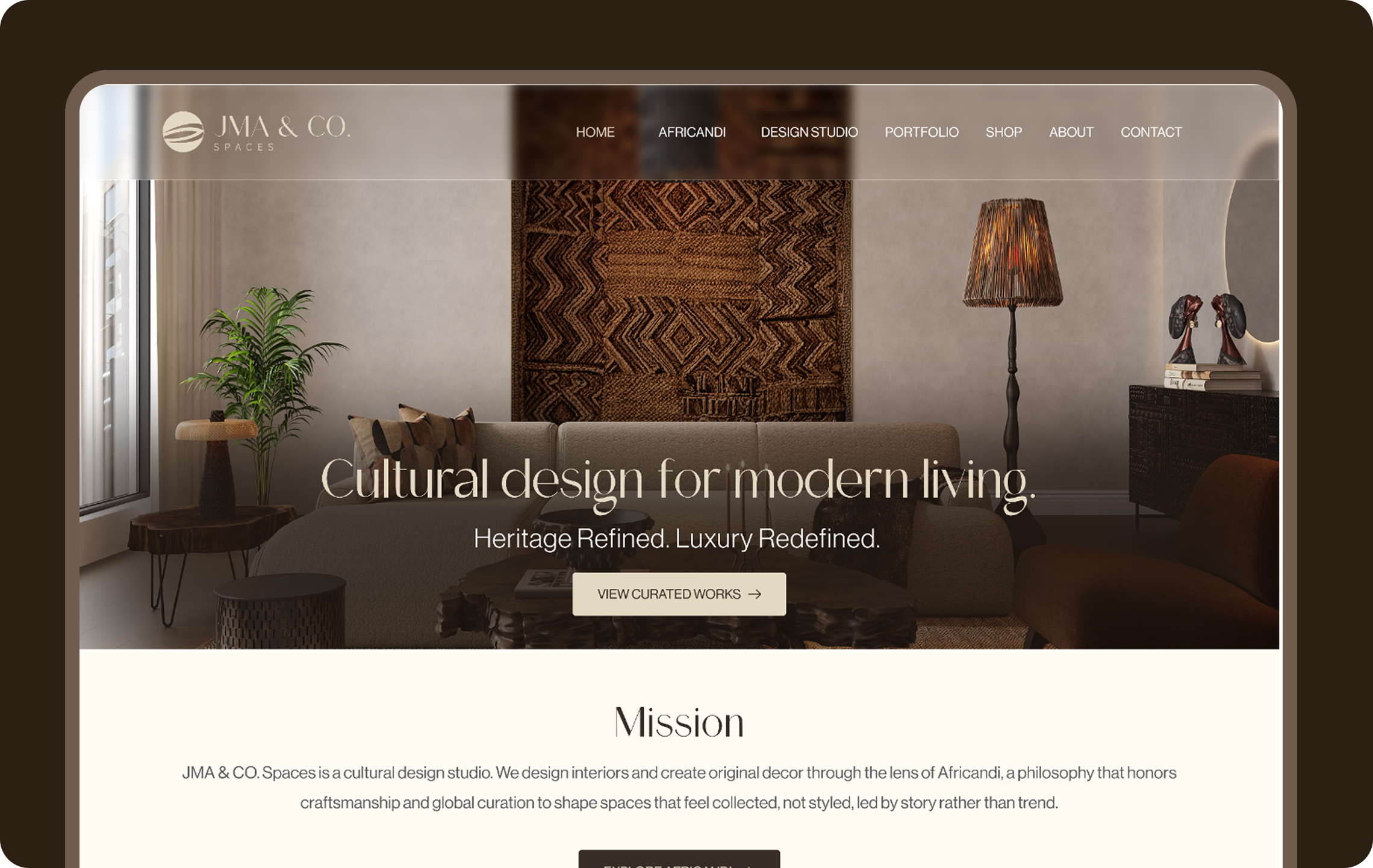 JMA and Co Spaces Website