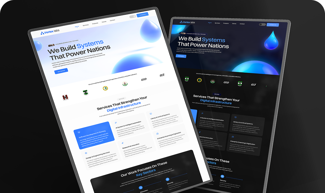 Vertex Labs Website